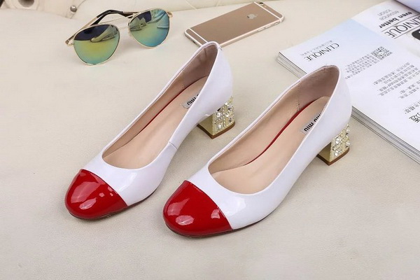 MIUMIU Shallow mouth Block heel Shoes Women--005